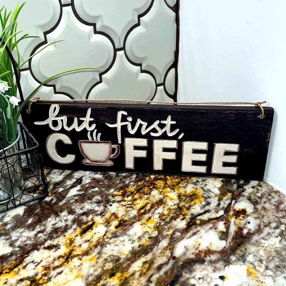 ☕️ Wooden Coffee Sign